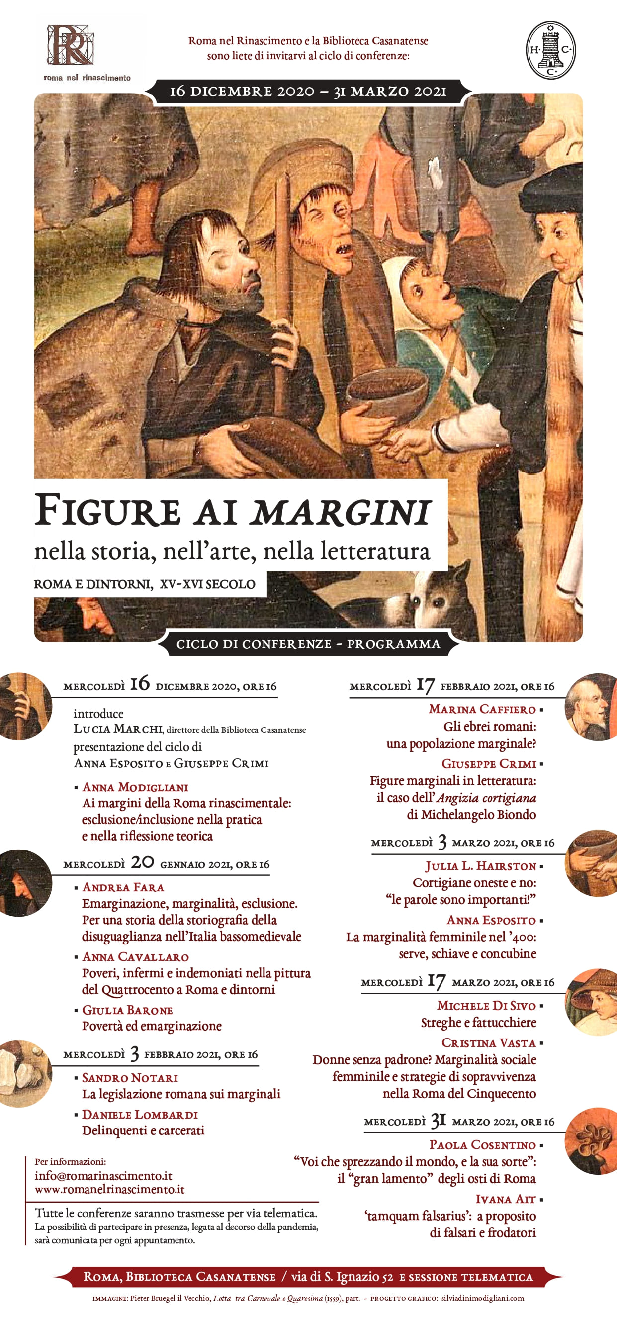 FIGURE AI “MARGINI” NELLA STORIA, NELL'ARTE, NELLA LETTERATURA (Roma e dintorni, XV-XVI secolo). 17 marzo 2021